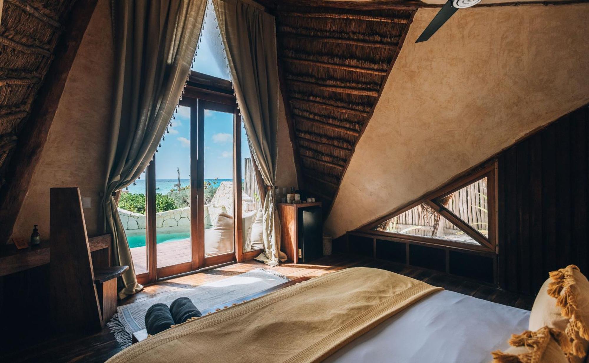 Ikal Tulum Hotel Екстер'єр фото Interior of a villa at Habitas